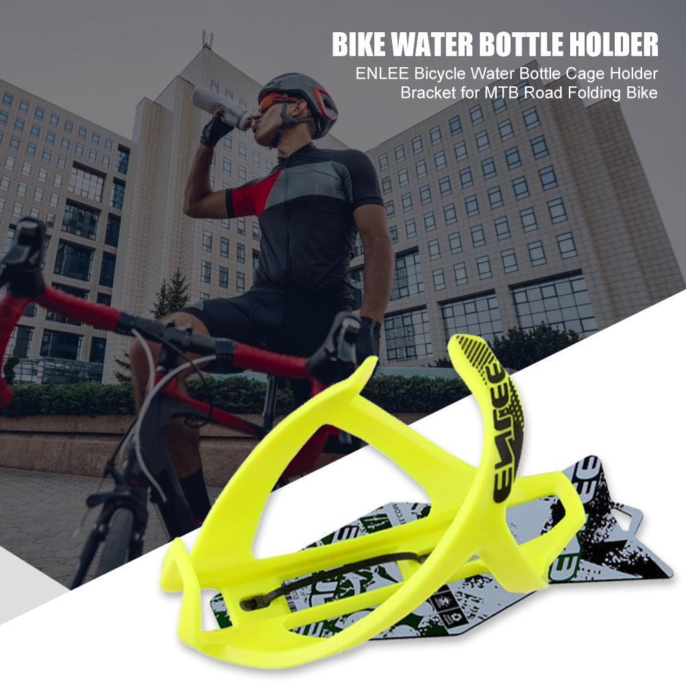 ENLEE Bicycle Water Bottle Cage Holder for MTB Road Folding Bike (Green)