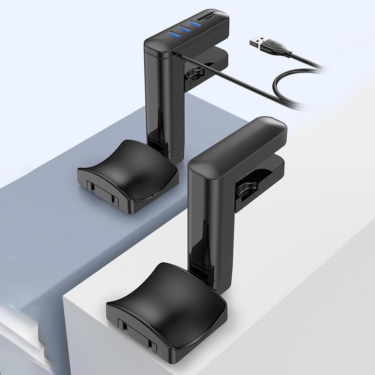 Headphone Stand Holder Hanger Headset Hook with Cable Clip Organizer