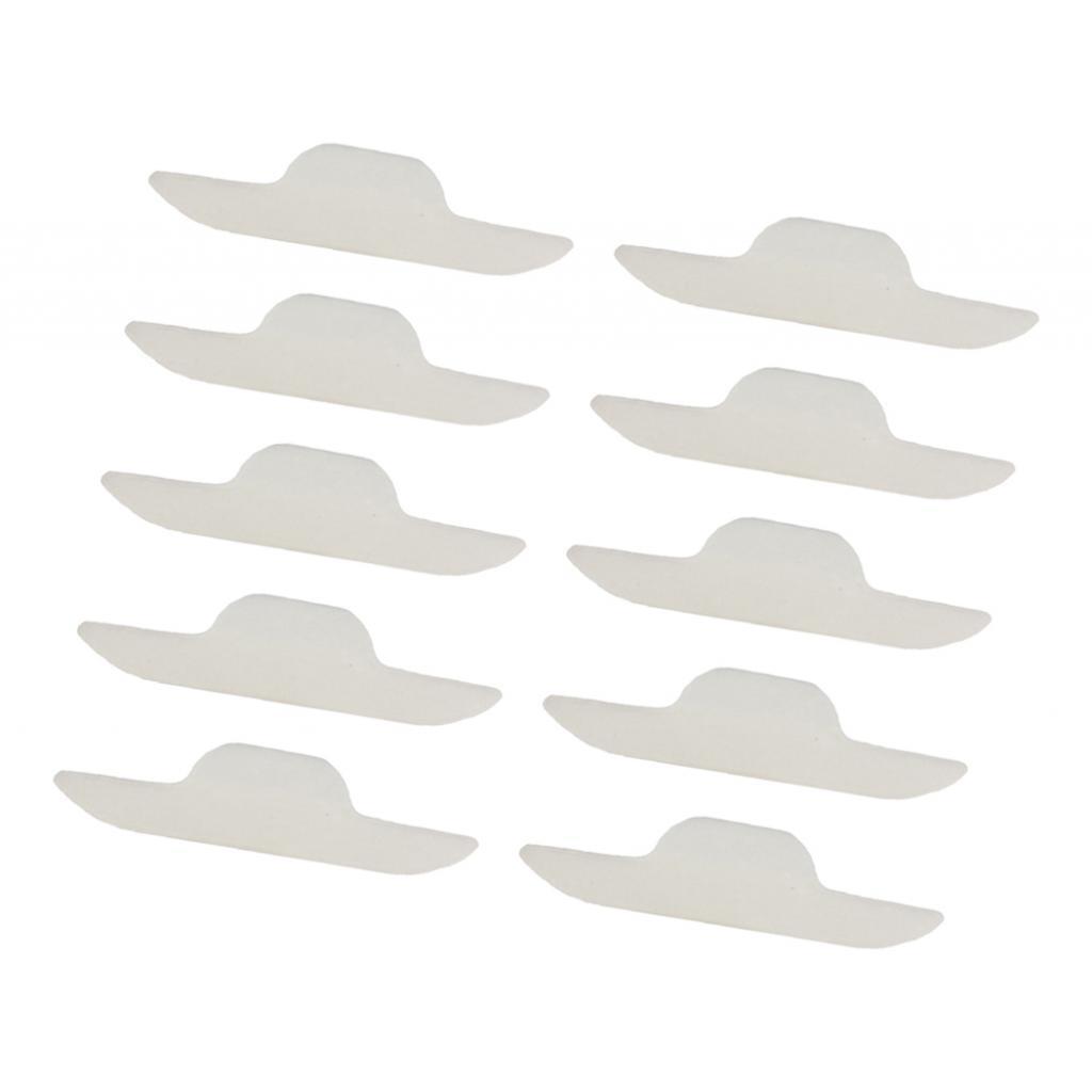 10 Pieces Disposable Neck Sweat Pads Collar Self-Adhesive Neck Pad White