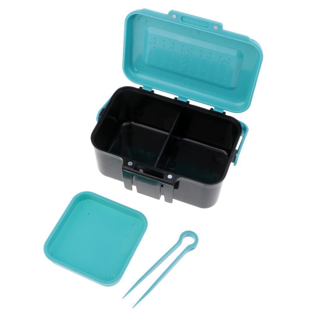 Small Fishing Bait Fishing Box  Red Worm Lure Bait Box Saltwater