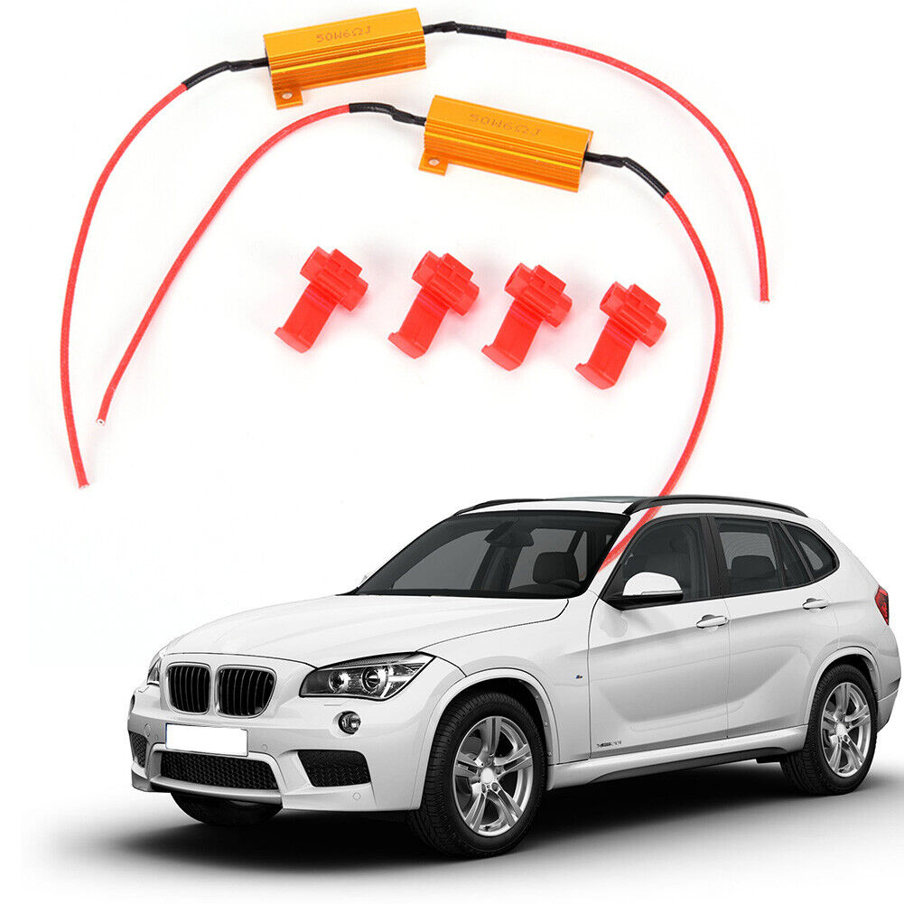 2pcs 50W 6ohm LED Car Light Resistance Load Resistors for Turn Signal Lamp