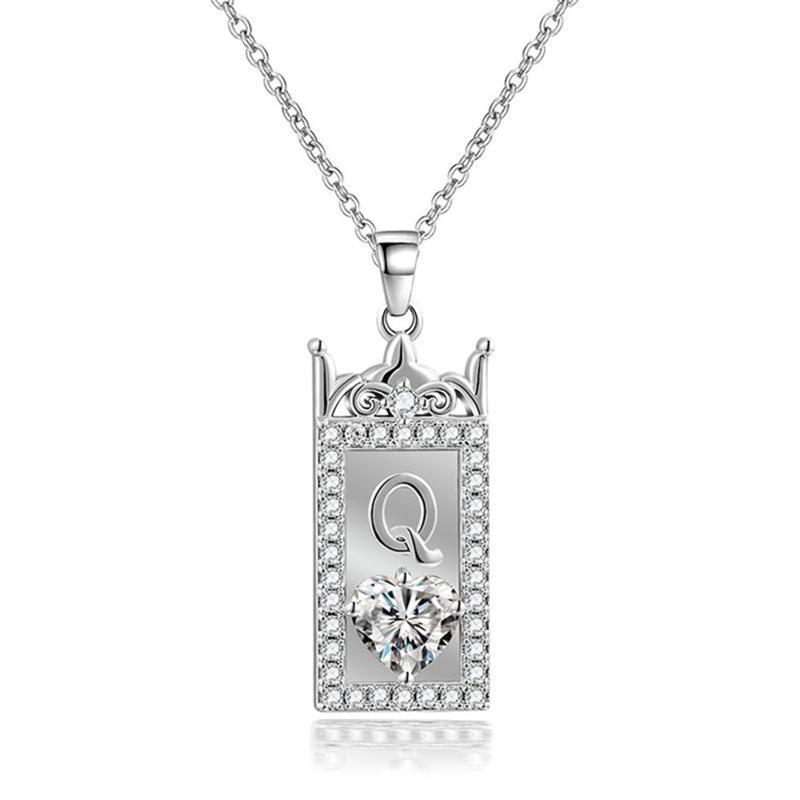 2x Queen and King Necklace Crown Valentines Day Gift for Boyfriend Girlfriend