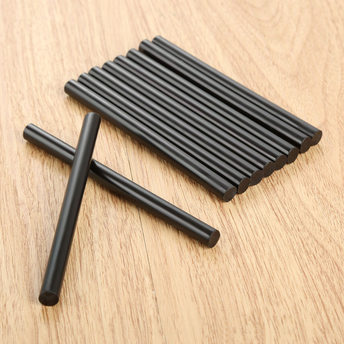 10Pcs DIY Repair Hot Melt Glue Gun Sticks EVA Glitter Powder Black 7mm*100mm