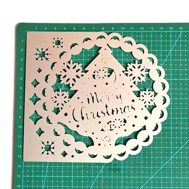 Christmas Tree Greeting Cards Metal Cutting Dies Stencil DIY Scrapbooking Album