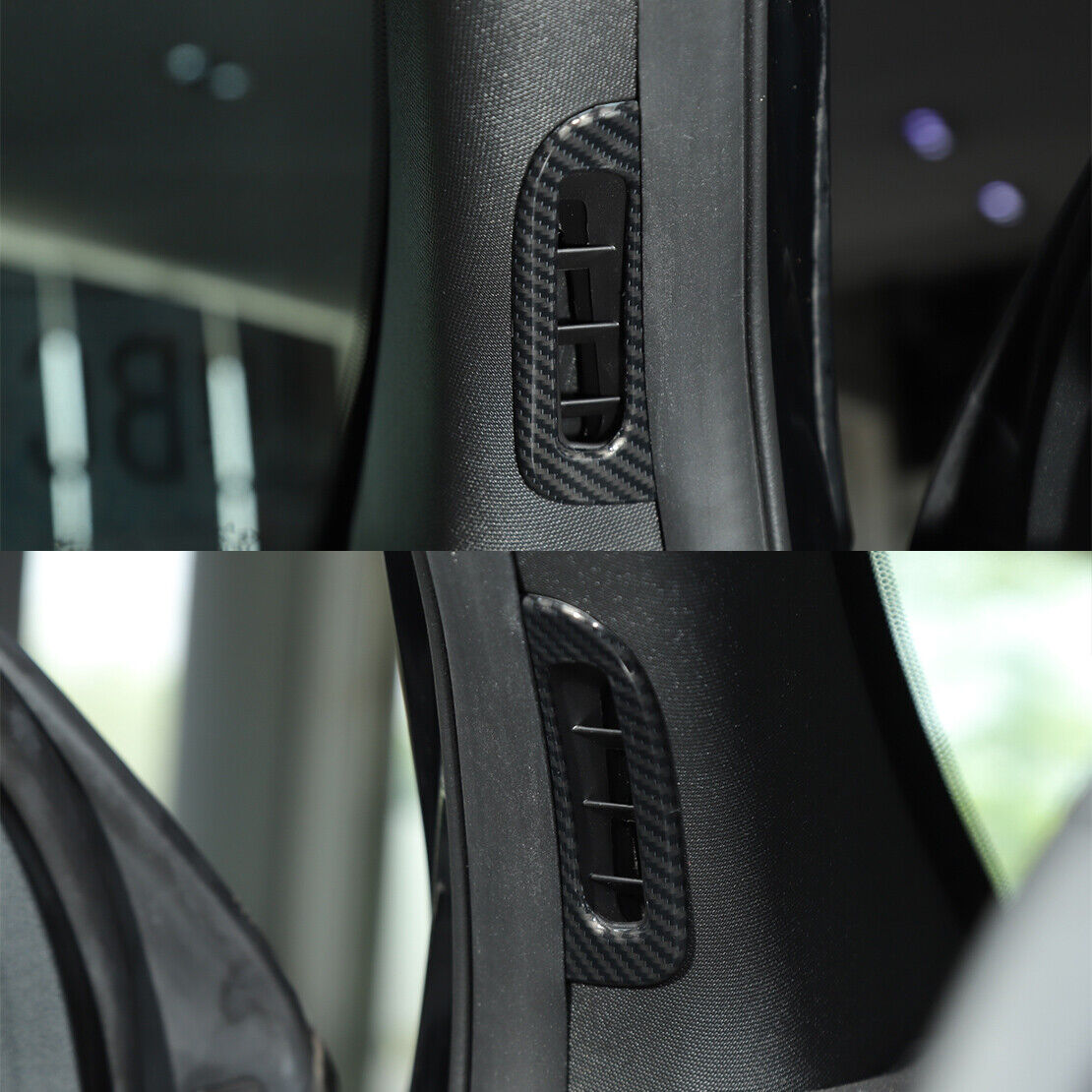 A Pillar Door Air Vent Outlet Trim Cover Frame Fit for Dodge Durango 2011-2021