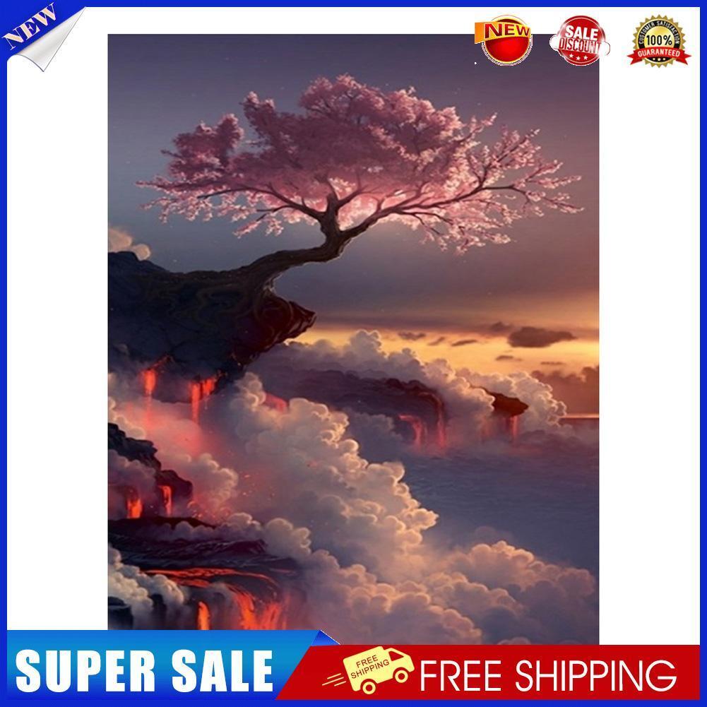 Cliff Tree 5D Diamond Painting Embroidery DIY Cross Stitch Home Decor Gifts