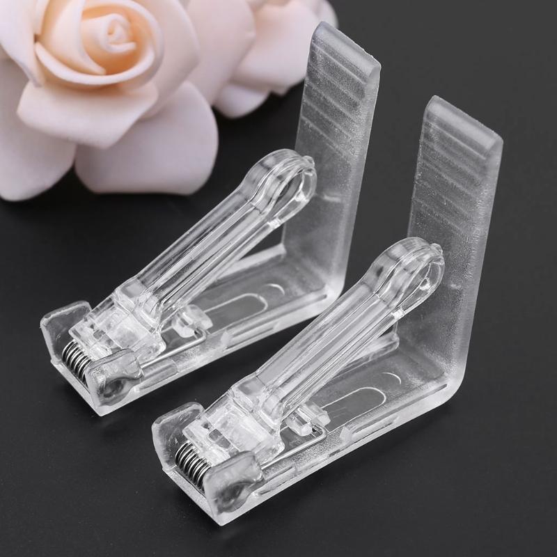 4Pcs Clear Plastic Table Cover Cloth Tablecloth Clip Clamp Holder Party Supplies
