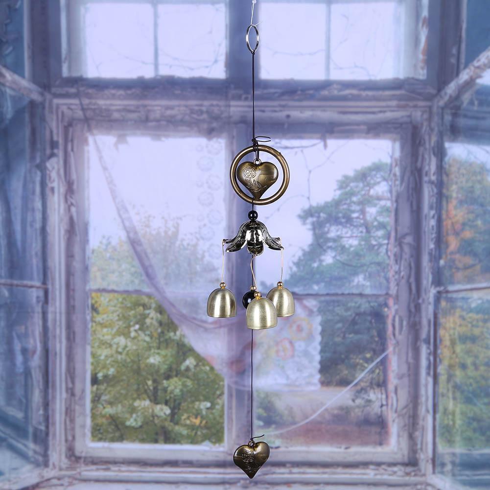 Metal Bell Wind Chimes Ornaments Creative Copper Hanging Decor Gift