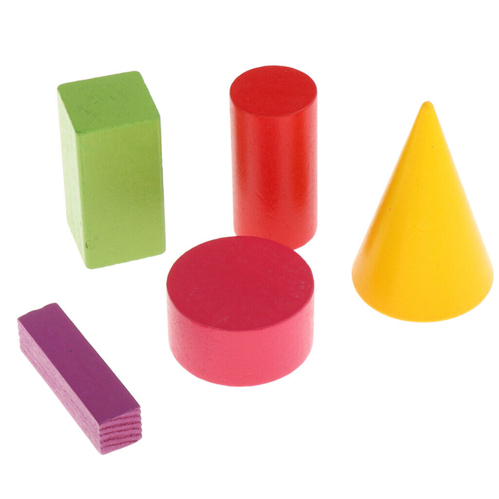 16   Wooden Geometric  Puzzle Classic Educational Montessori