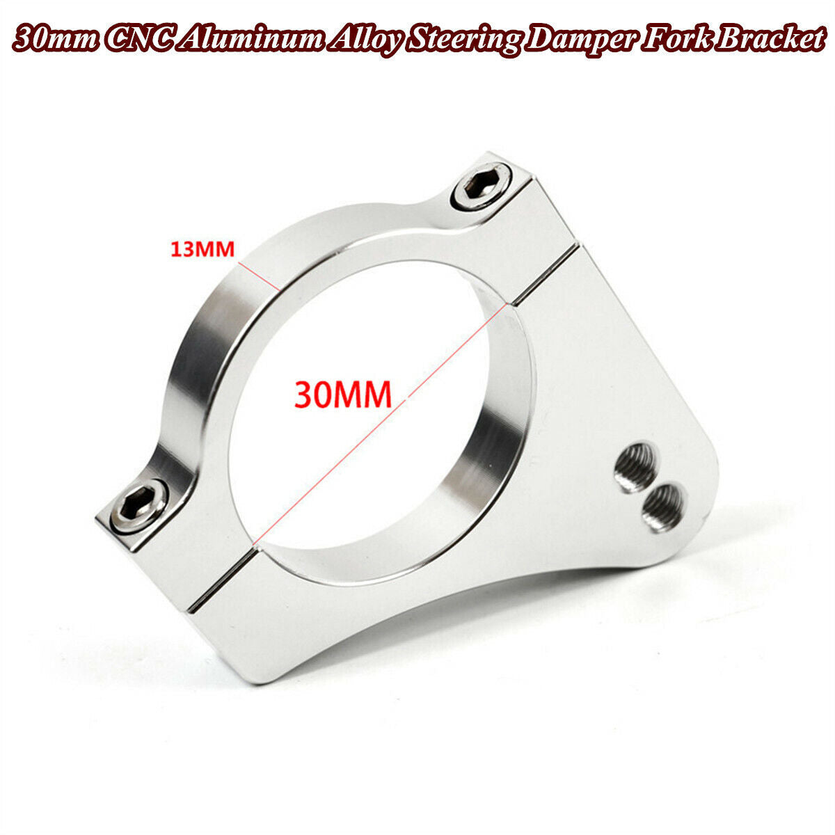 Motorcycle 30mm CNC Aluminum Steering Damper Fork Bracket Reduce Lever Vibration