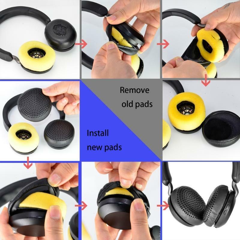 Breathable Replaced Leather Sponge Soft Ear Pads Repair Cover forEverest Elits