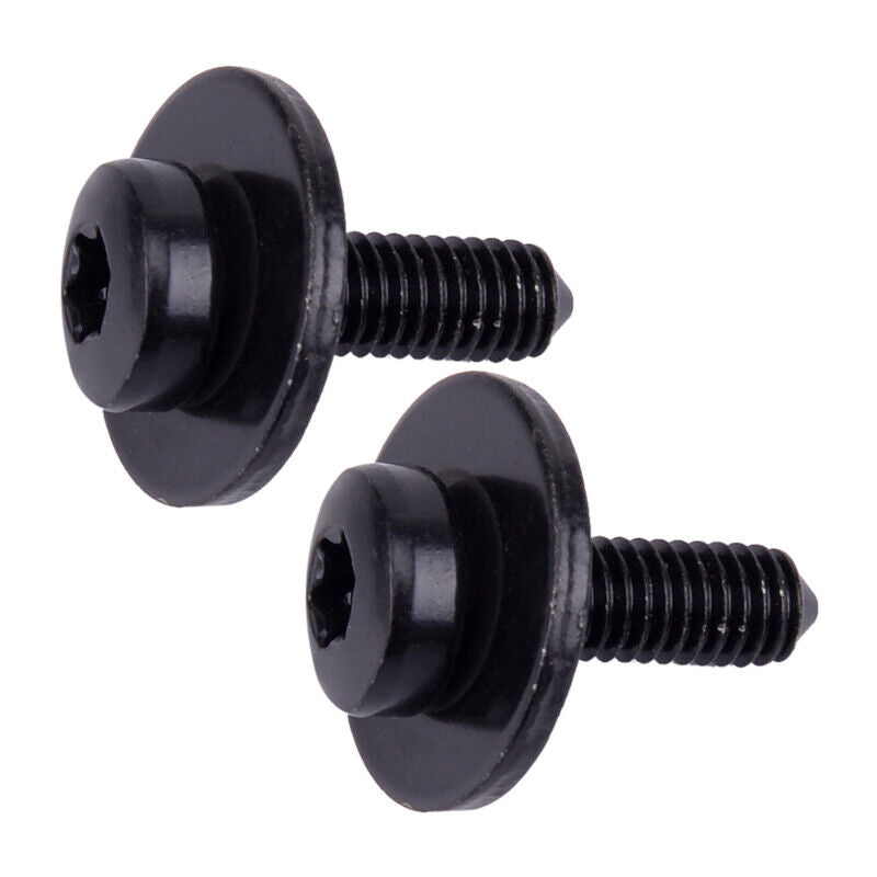 2Pcs Headlight Bolt Screw N90683302 M6X20 Fit For Audi A4 S4 Q5 Q7 A6 A7 Black