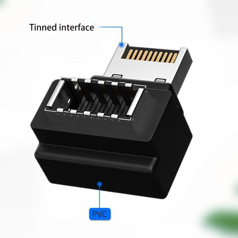 Wear Resistant Adapter USB 3.1 Type-E Female to Type-E Male Adapter Anti Oxidant
