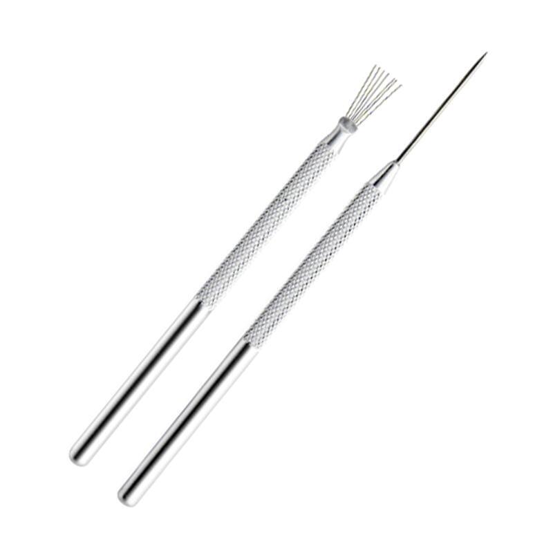 2 Pcs Feather Pin Pro Needle Wire Texture Pottery Clay Tools Set Texture Brush