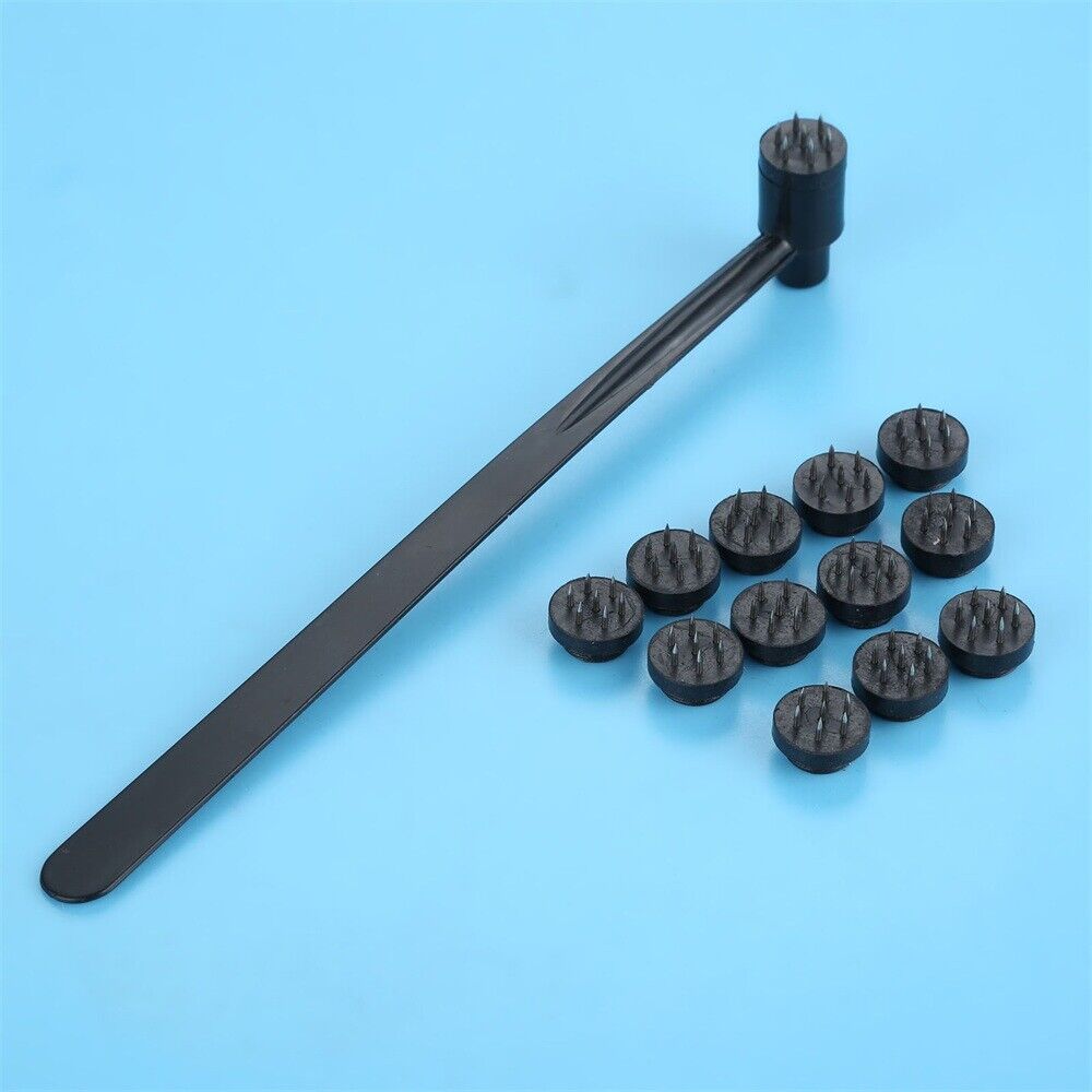 1Pc Plum Blossom Single Head Dermal Needle+12 Disposable Replacement Head 2 in 1