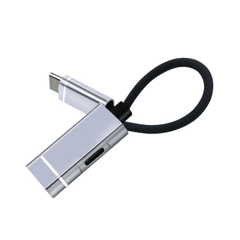 2 in 1 USB Type C Dock Station to USB3.0 + PD Charge Hub Adapter for Laptop