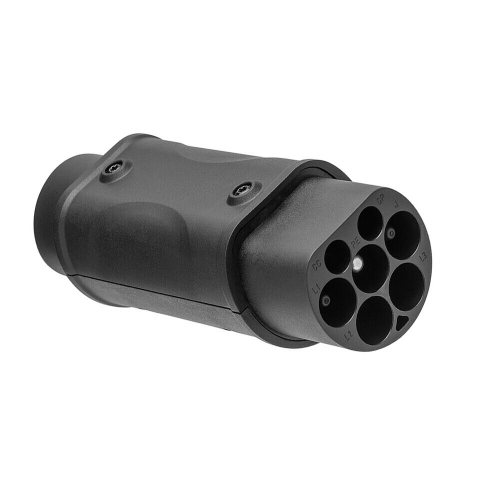 EVSE Adaptor Car Charger Connector IEC 62196 Socket Type 2 To Type 1 EV Adapter