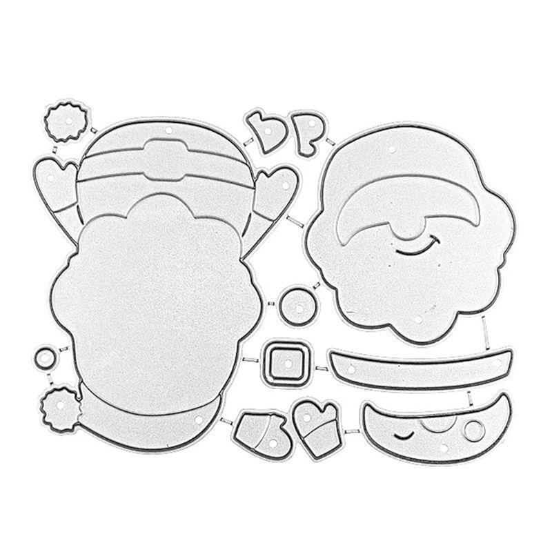 Christmas Santa Claus Metal Cutting Dies Stencil Scrapbooking DIY Album Stamp