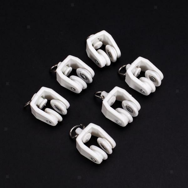 10 Pieces Curtain Track Glider Drape  Carrier for Bathroom Hotel