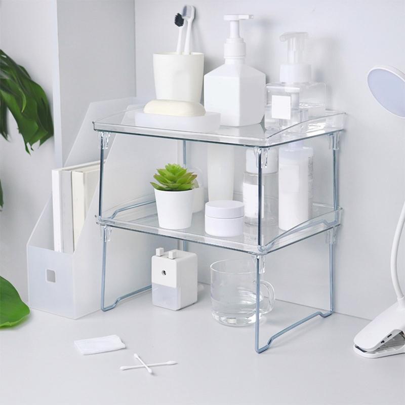Practical Storage Rack Organizer Foldable Cosmetic Stationery Sundries Holder