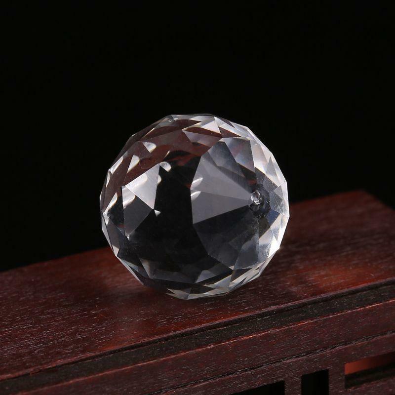 Clear Crystal Lamp Ball Hanging Prism Suncatcher Wedding Decor 20mm