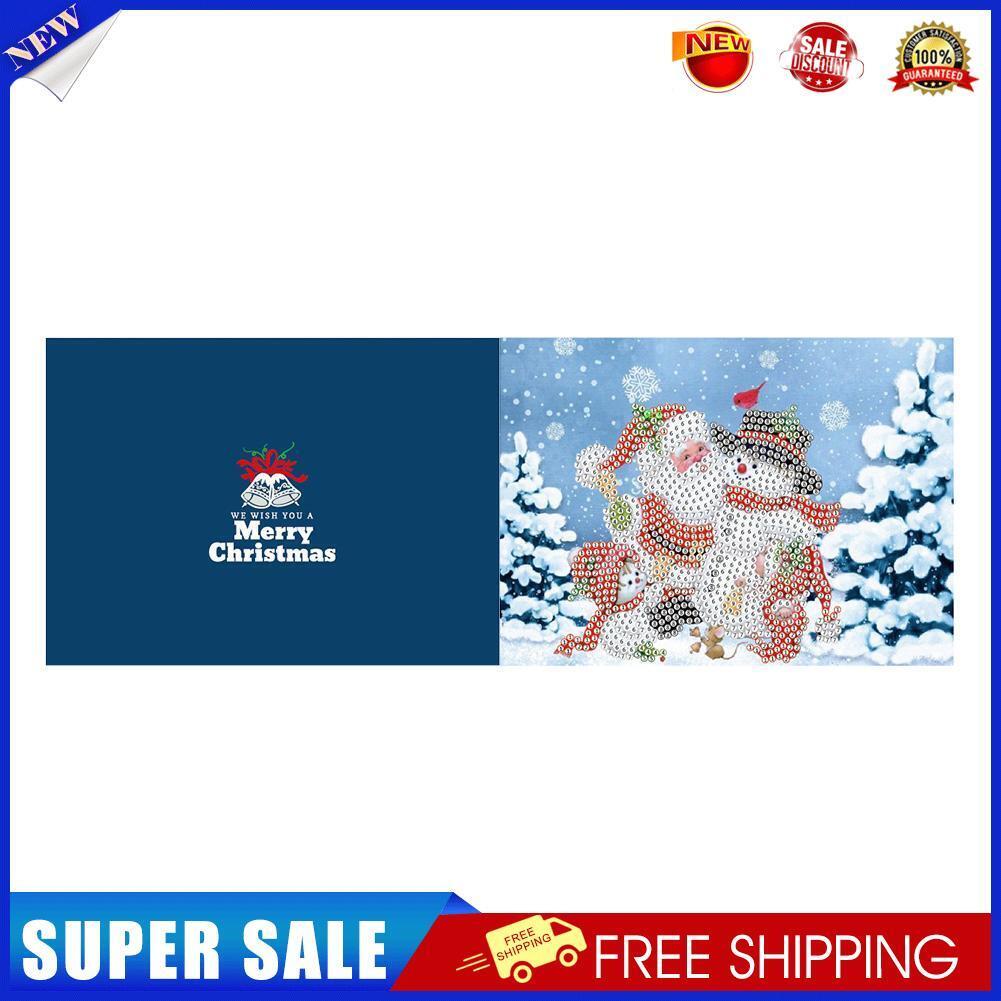 5D DIY Diamond Painting Christmas Greeting Cards Cross Stitch Kit (HK015)