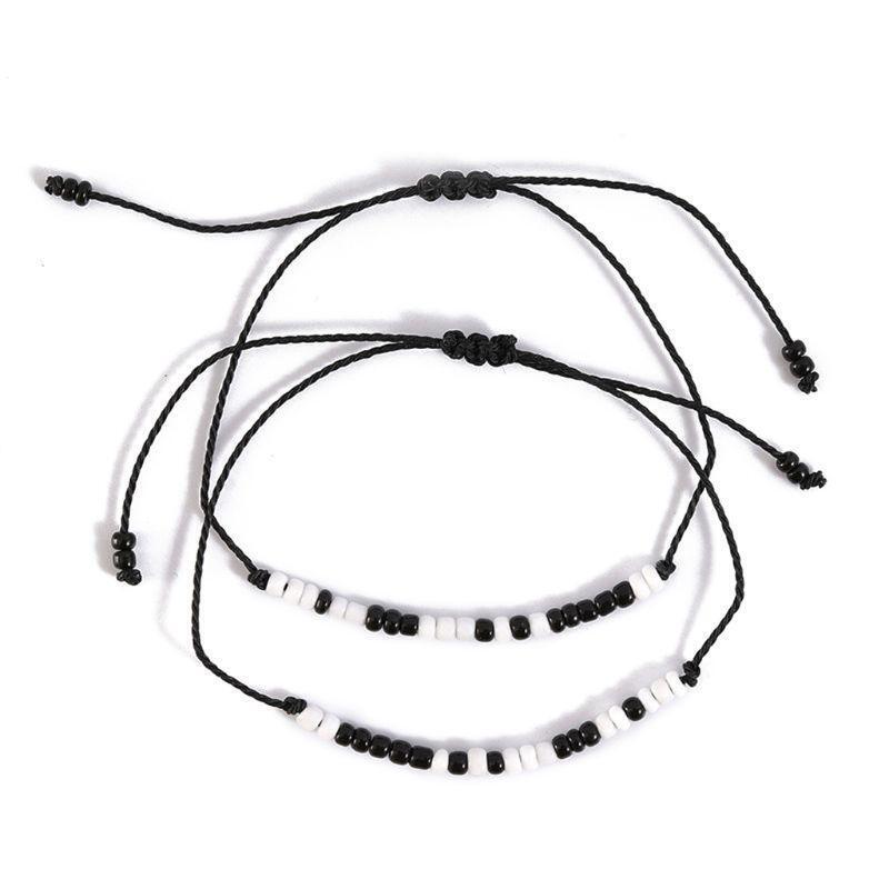 2 Pcs Morse Code Bracelet with Secret Message  I Love You Friendship Bracelets
