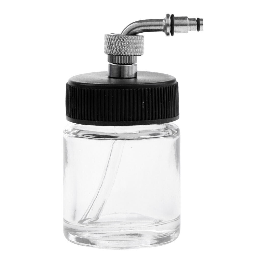 2x Airbrush Empty 22cc  Jar Bottles   Siphon Feed Airbrushes