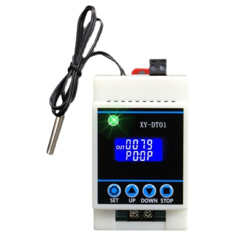 Rail Type Digital Temperature Controller Thermostat Controller 220V 30A 35mm