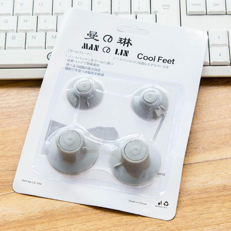 Laptop PC Base Sucker Thermal Pads Bracket 4PCS For Notebook Heat Dissipation