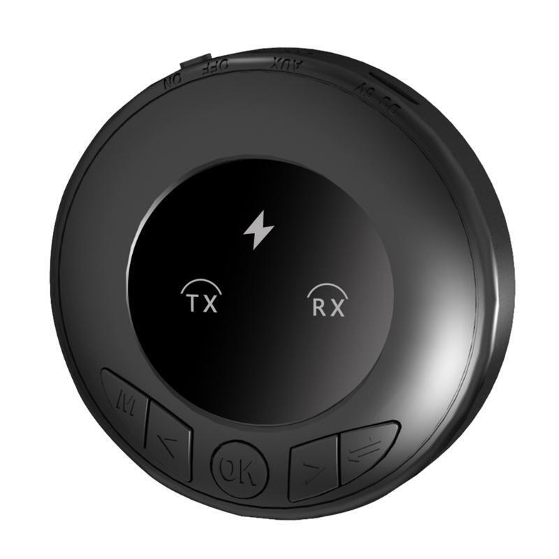 Bluetooth-compatible5.0 Transmitter Receiver AUX Audio Port 250mAh Battery