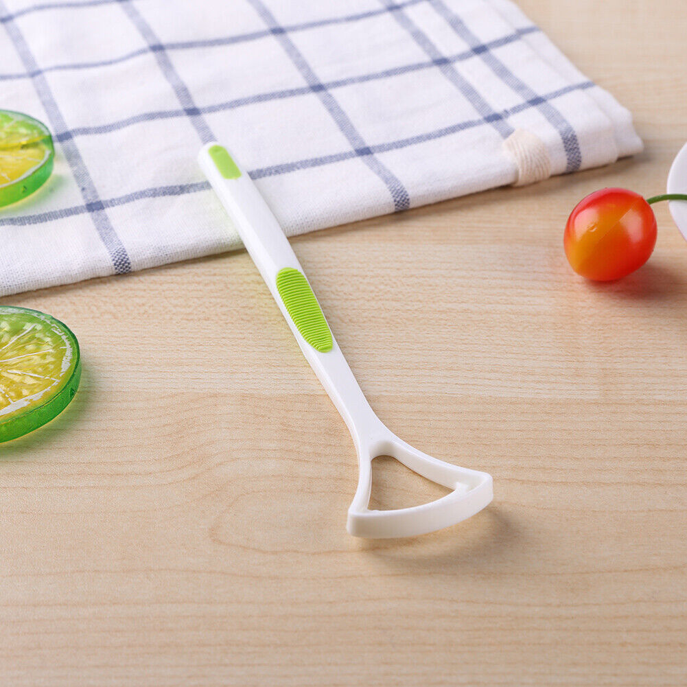 Tongue Brush Tongue Scraper Cleaner Oral Care Tongue Cleaning Tool Green