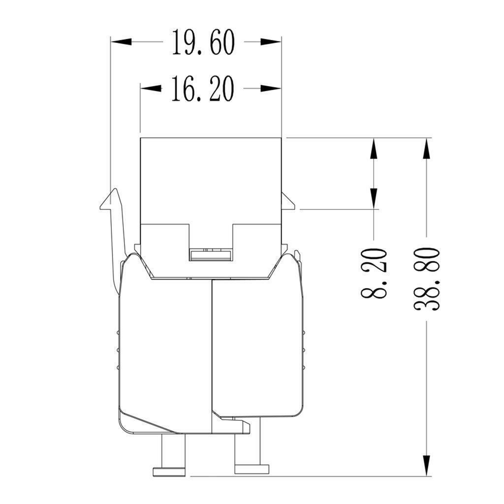cat six  Wall End Plug   Shielded Module Modular  Adapter