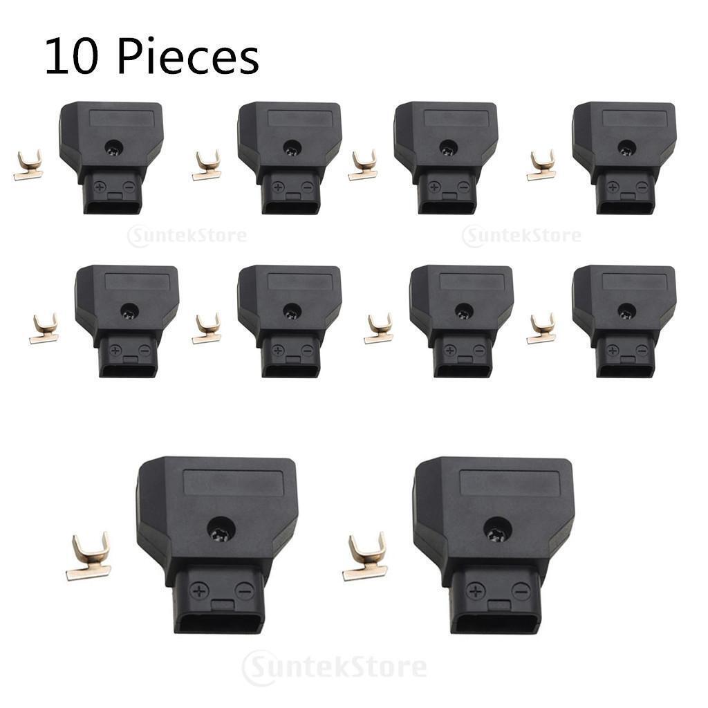 10 Pieces D-Tap Connector Male Plug for Anton Camera Batteries Power Supply .