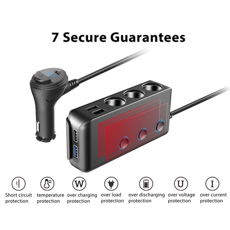 Mini CigaretteLighter USB Charger Quick Charge for12v-24v,Car SUV,Mini Bus