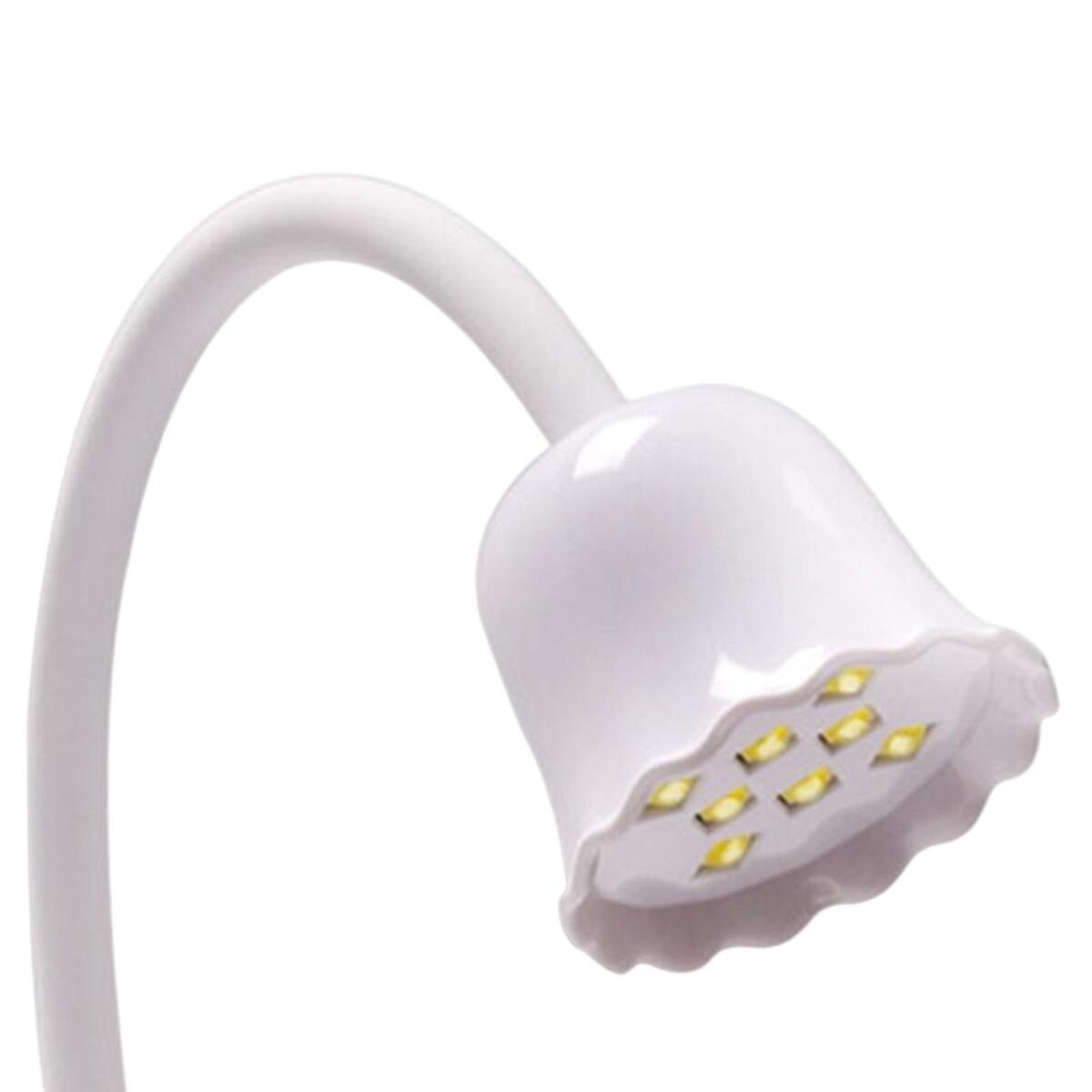 LED Nail Lamp Rechargeable Portable Professional with Mirror for Toenail Gel