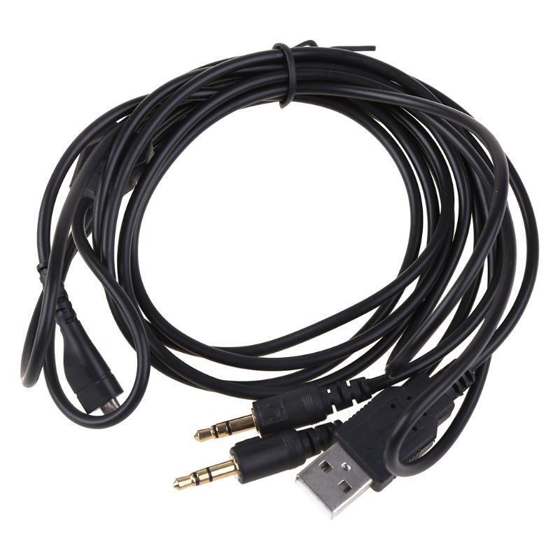 1.8m 4 in 1 Audio Cable 3.5mm Replacement Charging Cord for Arctis
