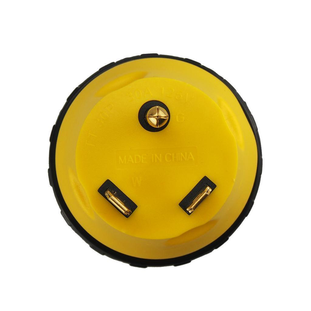 RV Generator Power Adapter 30AMP Male 3-Prong Plug To 30 AMP Female