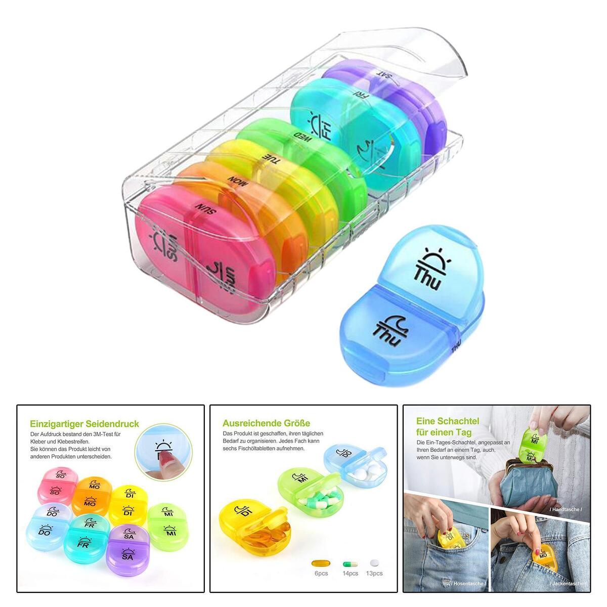 14 Compartment Tablet Organizer Storage Case Container for Office Camping