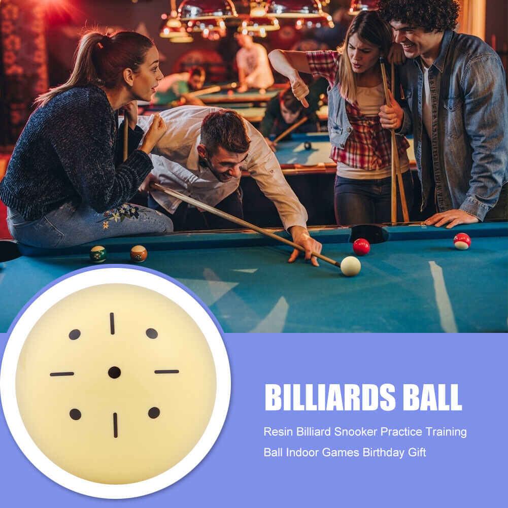 Billiard Cue Ball Snooker Pool Table Practice Training Cueball (57.2mm)