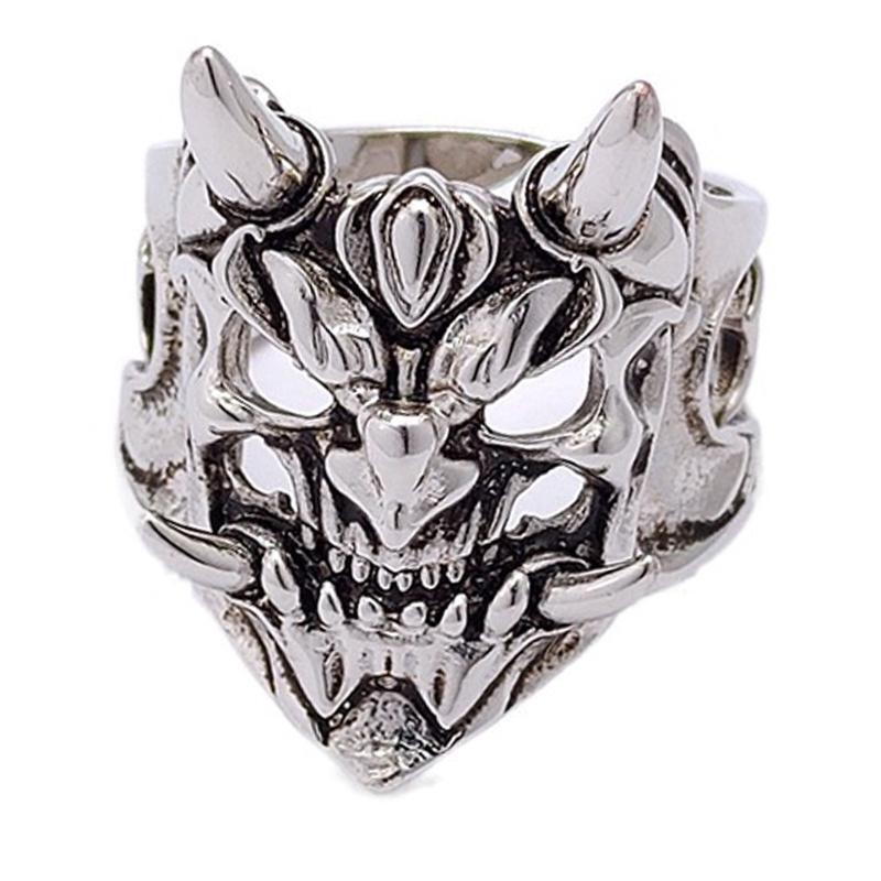 Fashion Adjustable Open Ring Punk Demon Ring Jewelry Decoration Copper Ring Gift