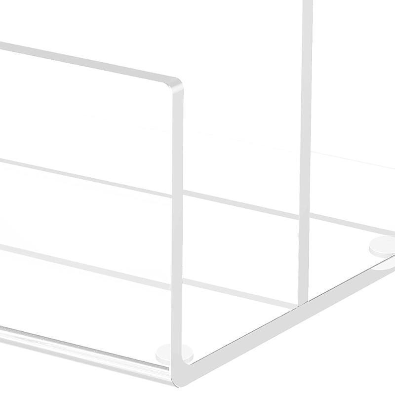 1 Pc Stylish Clear Acrylic File Organizer Documents/Letter/Books Storage Holderr