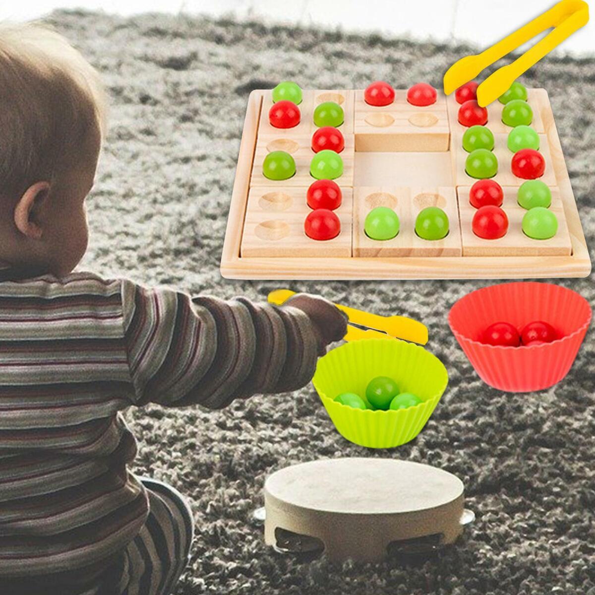 Bead Game Peg Board  Game for  Age Over 3 Birthday Gifts
