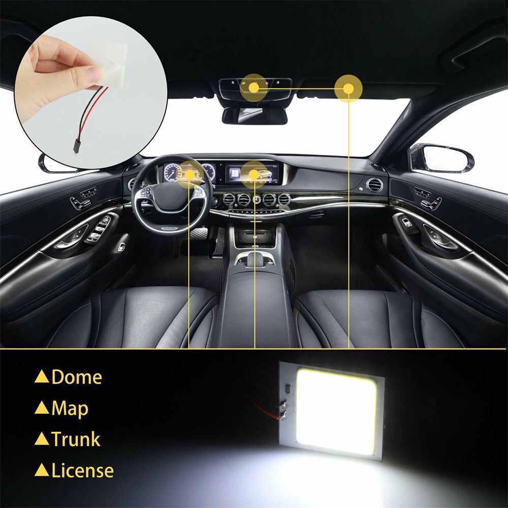 White Interior LED Bulb Proof Chip Reading Car Panel Light Dome Lamp Bulb Kit