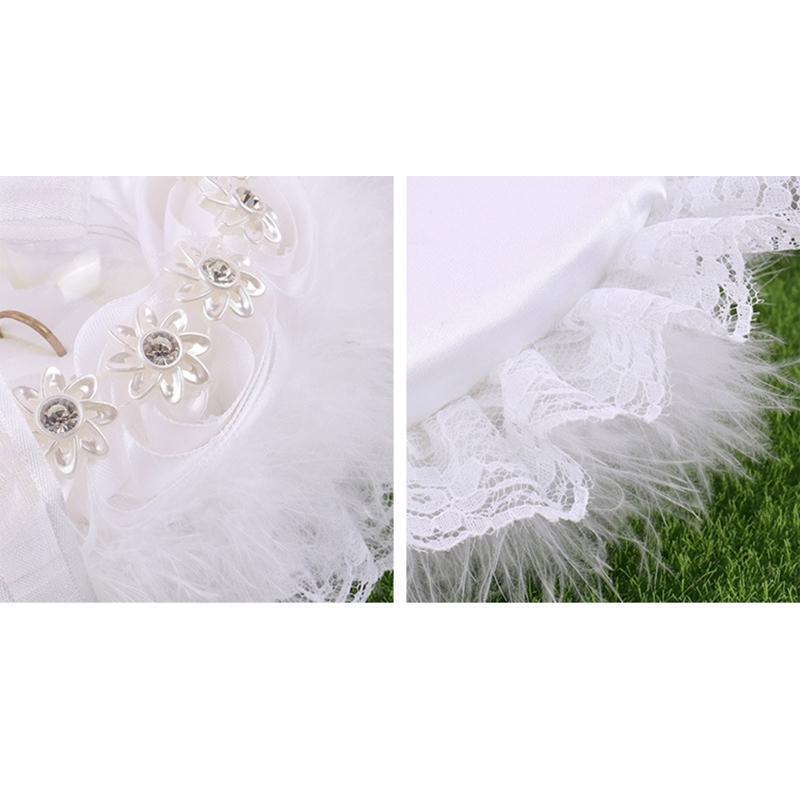 Lace Wedding Ring Cushion Wedding Sunflower Girl Basket for Anniversary Decor