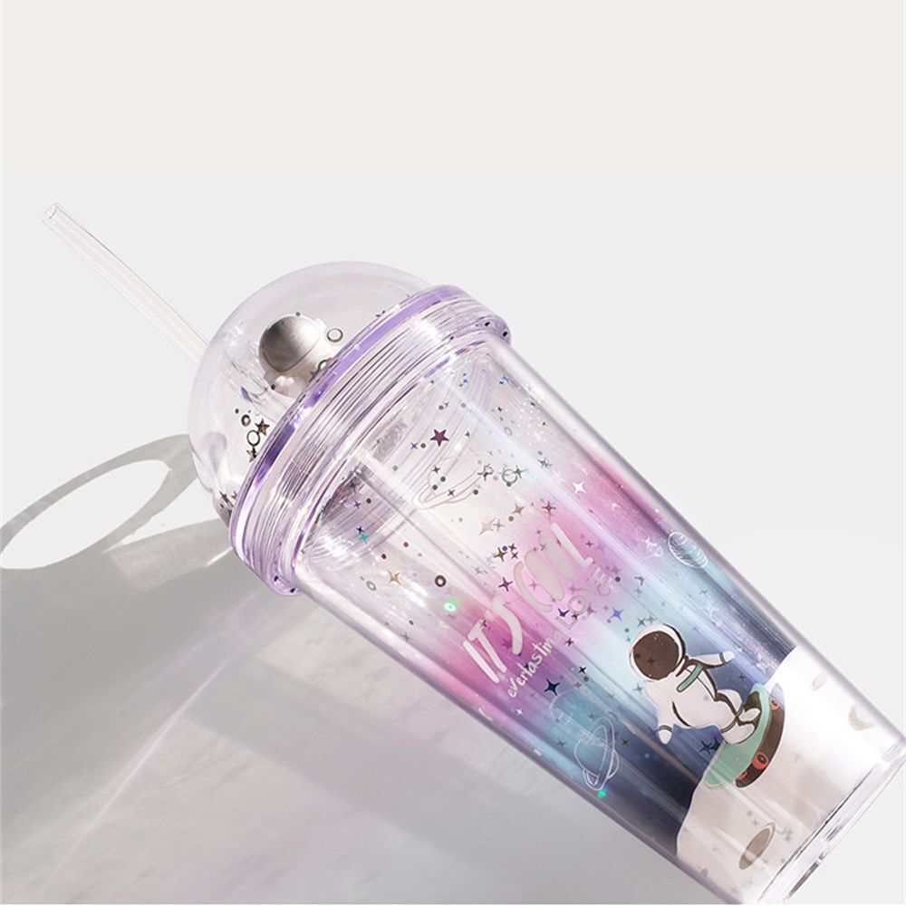 Reusable Drinking Cup Juice Tea Milk Mug Drinkware Double Wall Water Bottle