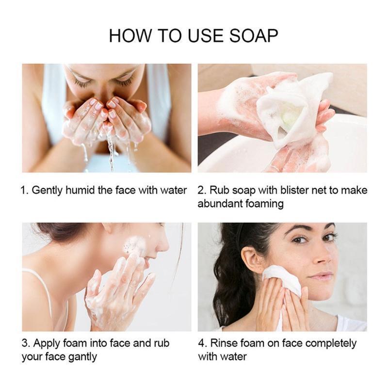 Natural Handcrafted Snail Soap Skin Brightening Soap Moistening Cleaning Soap