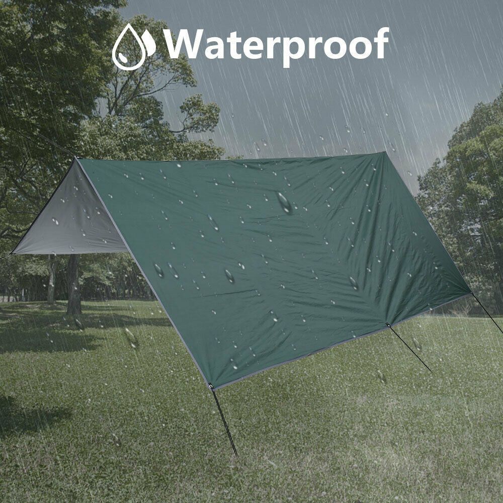 Waterproof Awning Shade Rain Sun Shade Shelter Camping Tent Tarp Fly Tent Tarp