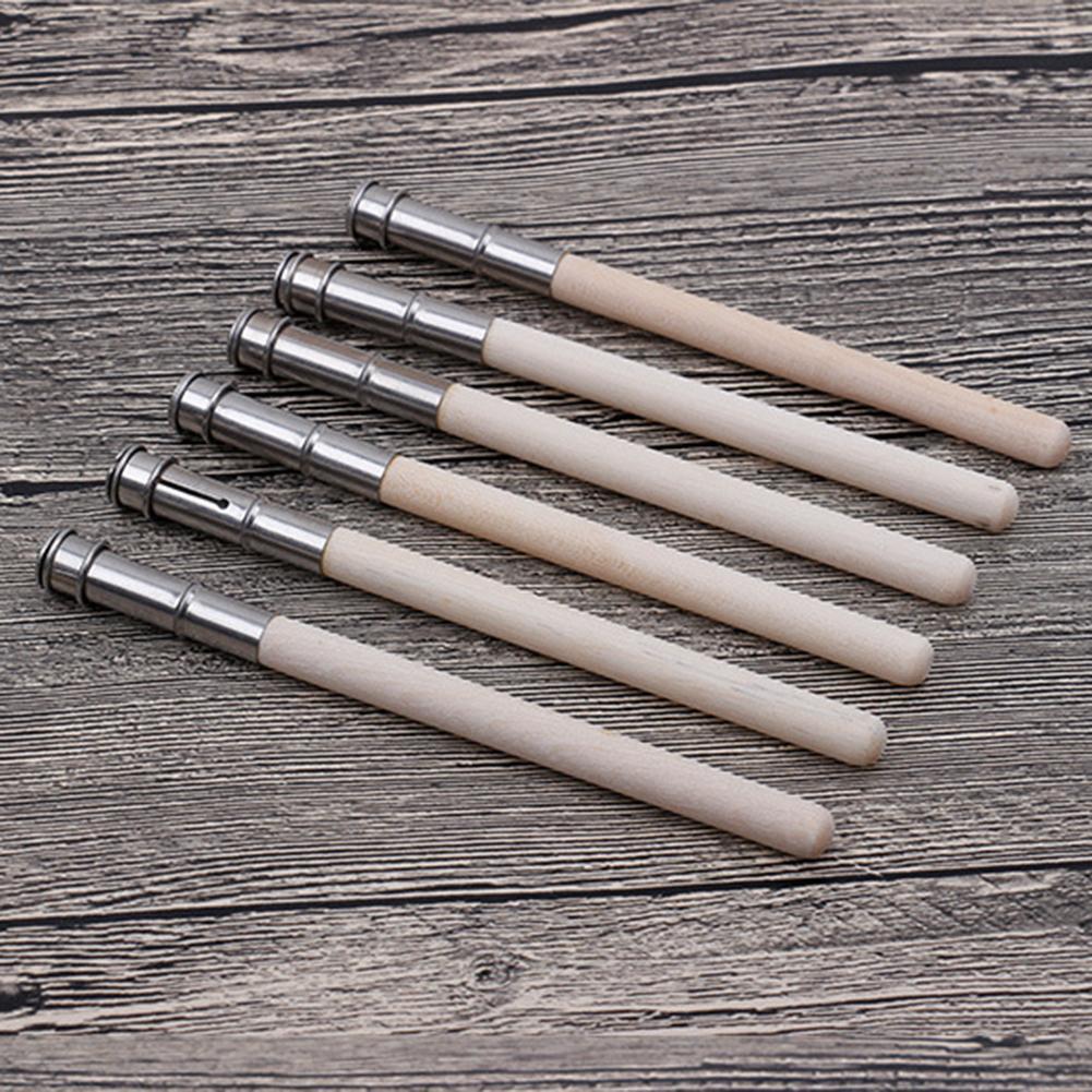 Wood Single Head Pencil Extender Holder Sketch School Office Art Write Tool