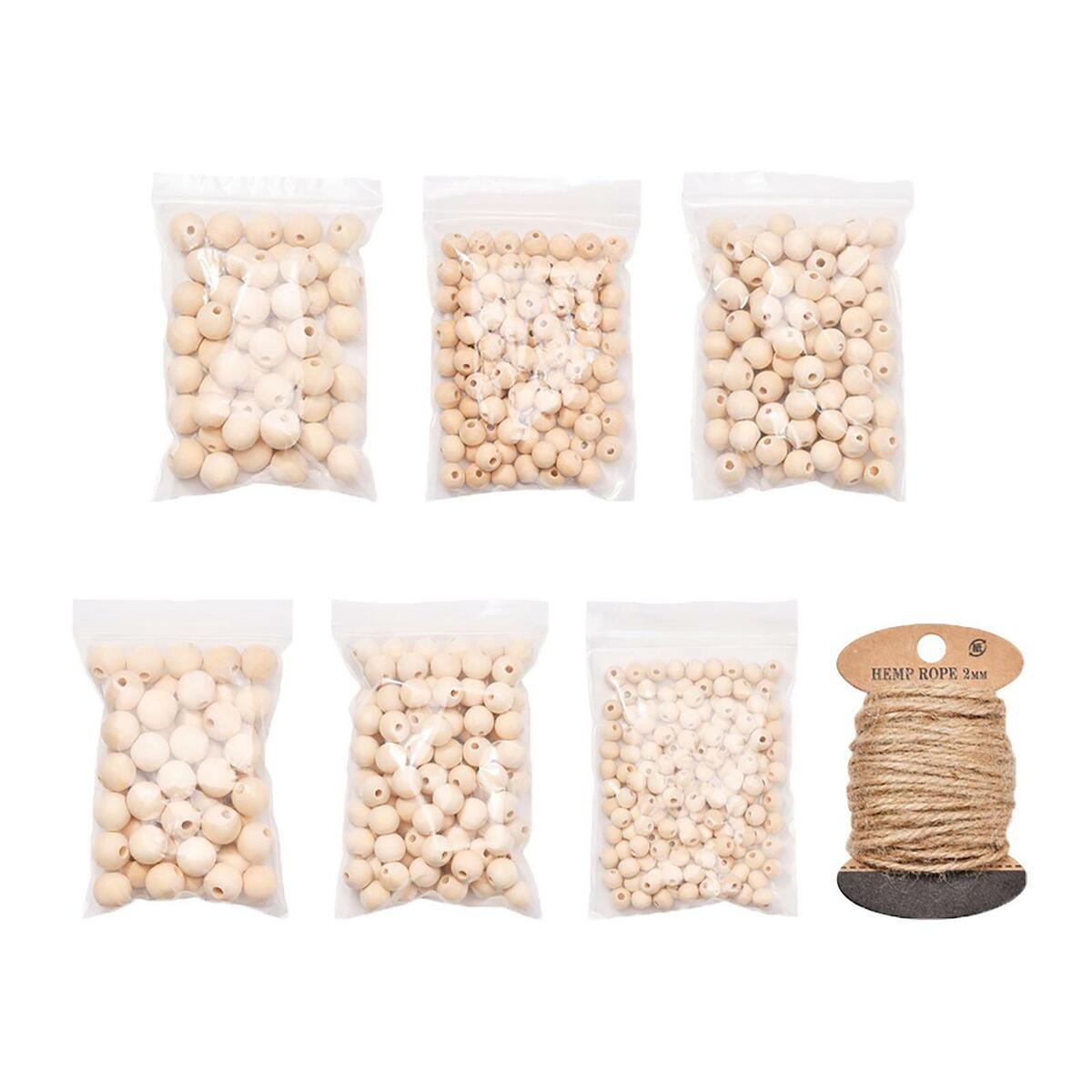 Wooden Round Spacer Bead  Supplies for Jewelry Making Farmhouse